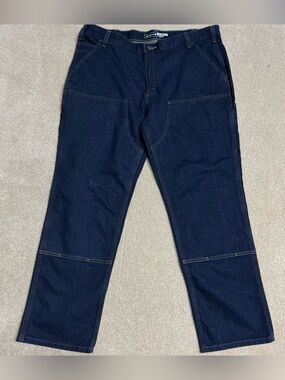 Carhartt Rugged Flex Relaxed Fit Double Front Utility Blue Jeans Men’s 40x30